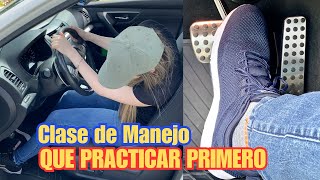 CLASE DE MANEJO PARA PRINCIPIANTES QUE PRACTICAR EN LAS PRIMERAS LECCIONESLICENCIA DE CONDUCIR [upl. by Drannel]