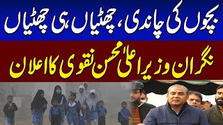 Caretaker CM Punjab Mohsin Naqvi Announced Holidays  Good News For Students  SAMAA TV [upl. by Adnamma]