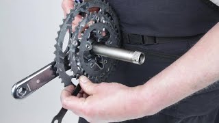 Replace The Chainring On A Shimano Hollowtech Crankset On A Bike [upl. by Seleta]