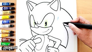 How to Draw and Paint SONIC The Hedgehog Painting using acrylic on canvas [upl. by Rand]