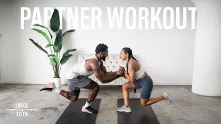 20 Minute Full Body Partner Workout HighIntensityNo Equipment [upl. by Auqinat772]