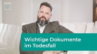 Wichtige Dokumente im Todesfall [upl. by Heigl]