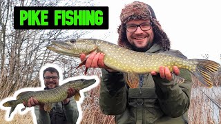 PIKE FISHING BIG PIT just keeps delivering And a bonus MINCE PIE review [upl. by Annailuj]