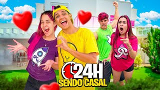 VIRAMOS UM CASAL POR 24 HORAS Deu briga [upl. by Annhej]