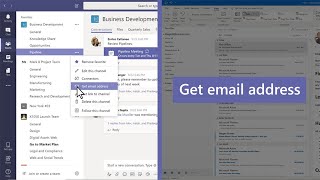 How to send email to a channel in Microsoft Teams [upl. by Einalem]