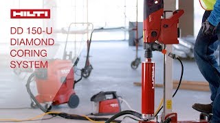 OVERVIEW of Hiltis DD 150U versatile wet or dry diamond drilling system [upl. by Ylurt]