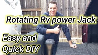 How To Rotate RV power head hitch EASY [upl. by Nnylannej]