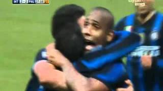 Inter  Palermo 32 22° giornata 1011 Pazzini 2 gol HD Skysport [upl. by Amatruda]