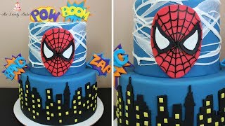 Spiderman Cake Tutorial [upl. by Atirhs]