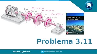 ESFUERZO DE TORSIÓN  MECÁNICA DE MATERIALES  BEER AND JOHNSTON  EJERCICIO 311 [upl. by Nylorac]