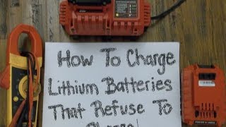 SECRET to Fix Drill Batteries that Wont Charge [upl. by Eillod]