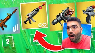 فورتنايت جابت العيد و نزلت اسلحه الممنوعه  👀🤯  جربت اقوى سلاح في اللعبه [upl. by Greenes]