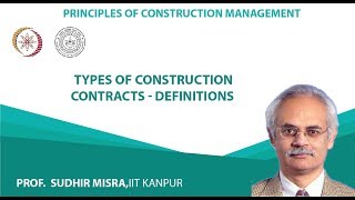 Types of construction contracts  Definitions [upl. by Kalman466]