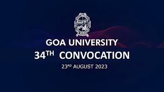 LIVE  34th Convocation Goa University [upl. by Yablon]