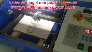 K40 40W Chinese CO2 laser Cutter Engraver Unboxing and First Tests [upl. by Gayn]