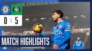 Stockport County Vs Wycombe Wanderers  Match Highlights  051124 [upl. by Oryaj]