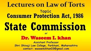 State Commission  Consumer Protection Act 1986 [upl. by Shererd]