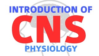 CNS  INTRODUCTION  CNS PHYSIOLOGY  NEUROPHYSIOLOGY [upl. by Ramed]