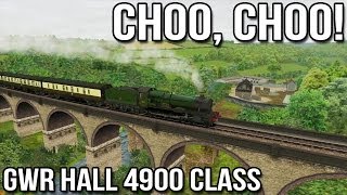 Choo Choo  GWR Hall 4900 Class Steam Train  Falmouth Branch Line Train Simulator 2014 [upl. by Nahama]