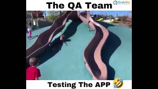 The Best Team Ever😂QA tester meme  Funny videos  Best Software Testing memes  Qualysec [upl. by Donata]