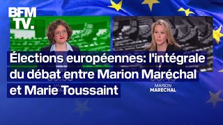 Élections européenne lintégrale du débat entre Marion Maréchal et Marie Toussaint [upl. by Neenahs]