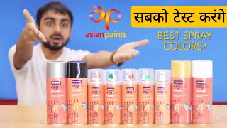 मैंने Flipkart के सारे के सारे Paint Spray मँगा लिए  Best Spray Paint For DIY  Asian Paints EzyCR8 [upl. by Llyrad]