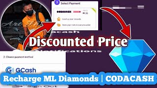 Reacharge Mobile Legends Diamonds Using Codacash  Gcash to Codacash [upl. by Redna]