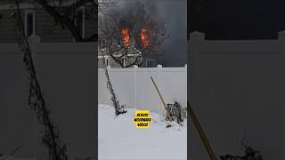 Detroit Massive House Fire Live Footage [upl. by Ennail]