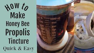 How to Make a Bee Propolis Tincture Quick and Easy [upl. by Yentruoc165]