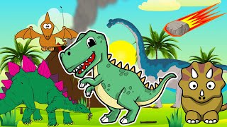 Dinosaurios para niños 🦖 Historia de los dinosaurios [upl. by Nnylodnewg]