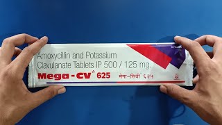 Mega cv 625 mg tablet Use in HindiTop 5 Antibiotics Tablets in indiaMega cv Tablet useDosPrice [upl. by Aramoy964]