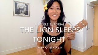 Lion Sleeps Tonight  Ukulele Chucking Strum Tutorial [upl. by Eerahs406]