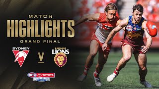 Sydney Swans v Brisbane Lions Highlights  Grand Final 2024  AFL [upl. by Simara]