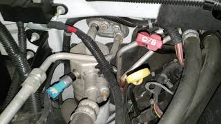 GMC Chevy AC lines refrigerant High and Low Charge Lines locations 20032014 [upl. by Younger]