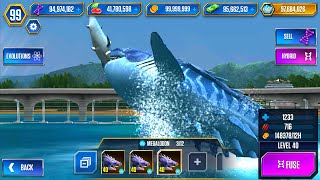 MEGALODON PACK UNLOCKING MEGALODON  JURASSIC WORLD THE GAME [upl. by Annola491]