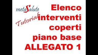 METASALUTE tutorial interventi PIANO BASE coperti allegato 1 [upl. by Volkan]