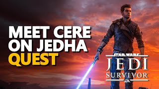 Meet Cere on Jedha Star Wars Jedi Survivor [upl. by Ateekram]