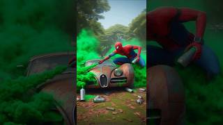 Spiderman Venom aur Captain America me se Kon sabse achhi car repair karega spiderman shorts [upl. by Tocci]