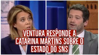 André Ventura responde a Catarina Martins sobre o estado do SNS [upl. by Alletniuq]