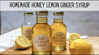 Canning Lemon Honey Ginger Syrup [upl. by Alyag24]