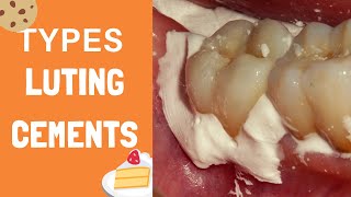 Types of Dental Luting Cement For Crown Bridge Veneer Implant Cementation in dentistry [upl. by Roscoe]