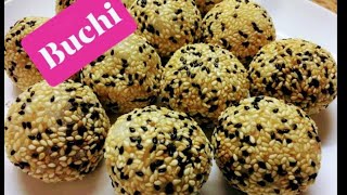 BUCHI  SESAME BALLS RECIPE  HOW TO MAKE BUCHI [upl. by Aiekat]