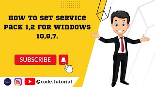 How to set service pack 12 for windows 1087 [upl. by Gall193]