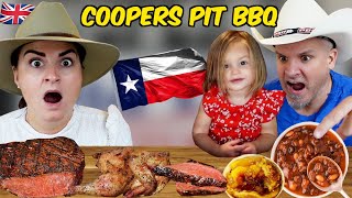 Brits Try TEXAS PIT BBQ TEXAS STEAK OMG for the first time [upl. by Cid289]