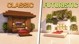 10 Bed Designs in Minecraft  Bedroom Ideas amp Hacks [upl. by Alue]