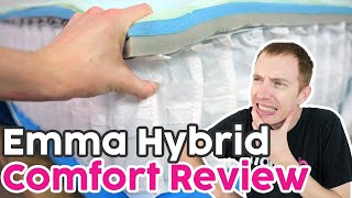 Emma Hybrid Comfort Review  A Value Mattress for Back amp Stomach Sleepers [upl. by Delmar343]