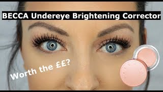 Becca Undereye Brightening Corrector  Review and demo [upl. by Karlens712]