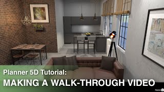 How to make a Walkthrough video in Planner 5D  Tutorial by Ayuh [upl. by Boony]