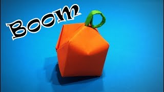 Origami Bomb  How to Make a Paper Bomb Really That Explodes DIY  Easy Origami ART Paper Crafts [upl. by Marleah]