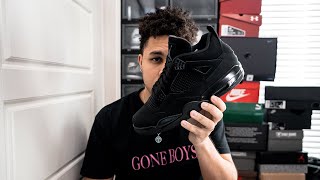 Air Jordan 4 Black Cat 2020 Review Unboxing amp On Feet [upl. by Ulita]